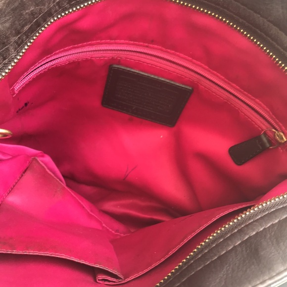 Coach Carly Brown Leather Satchel Hobo - Picture 5 of 10